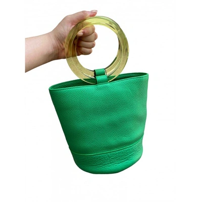Pre-owned Simon Miller Medium Bonsai Leather Handbag In Green
