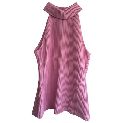 Pre-owned Brandon Maxwell Vest In Pink
