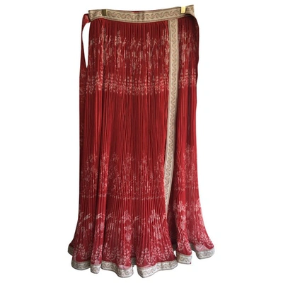 Pre-owned Etro Red Skirt