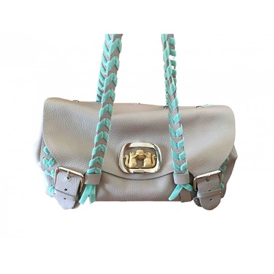 Pre-owned Malo Leather Handbag In Grey