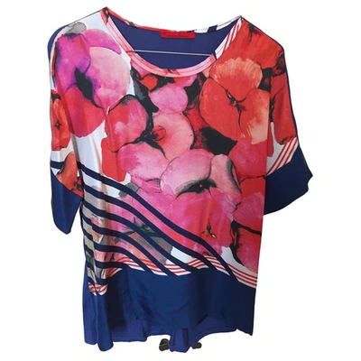 Pre-owned Carolina Herrera Silk T-shirt In Multicolour