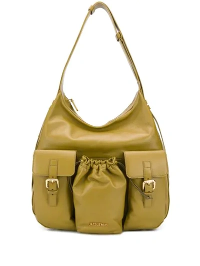 Jacquemus Le Iba Green Leather Tote