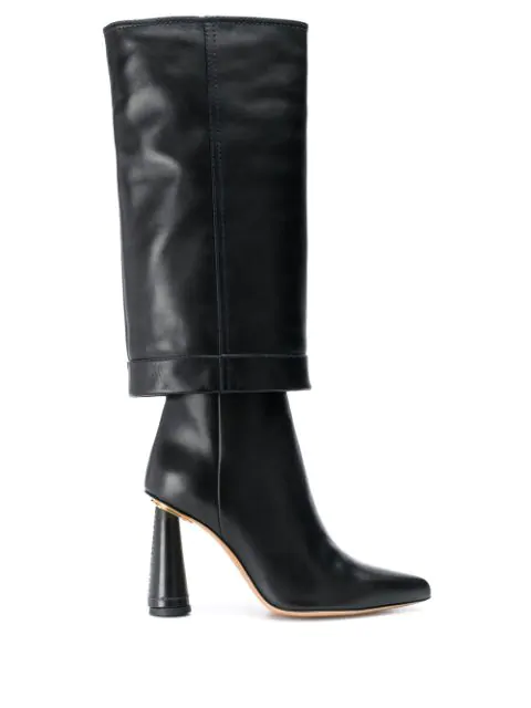 Jacquemus Les Bottes Pantalon Leather Boots In Black | ModeSens