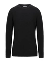 Grey Daniele Alessandrini Sweaters In Black