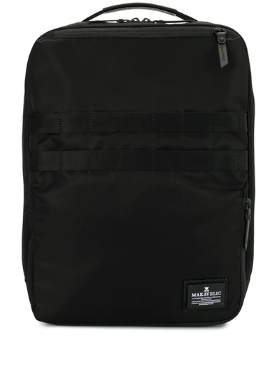Makavelic Logo-patch Wisdom Backpack In Black