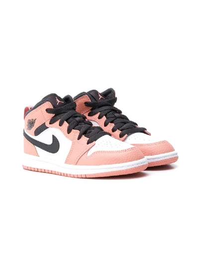 Nike Kids' Air Jordan 1 Mid Gt Trainers In Pink