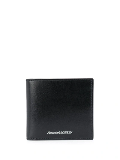 Alexander Mcqueen Logo-print Cardholder In Black