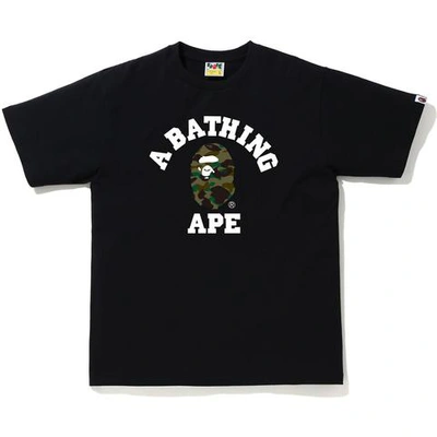 Pre-owned Bape 1st Camo College T-shirt Black/green