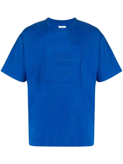 Opening Ceremony Electric Blue T-shirt Logo Box