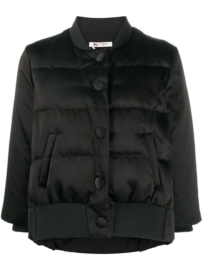 Ports 1961 Cropped Puffer Jacket In Black