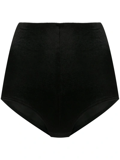 Alchemy High-waisted Textured Shorts In Black