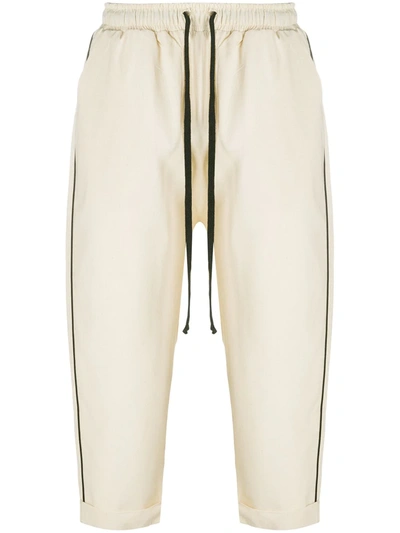 Alchemy Drawstring Cropped Trousers In Neutrals