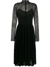 Philosophy Di Lorenzo Serafini Crochet Midi Dress In Black