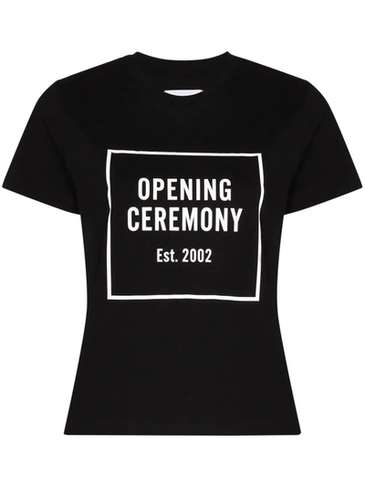 Opening Ceremony Box Logo Slim-fit T-shirt In Black