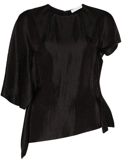 Rejina Pyo Evie Asymmetric Blouse In Black