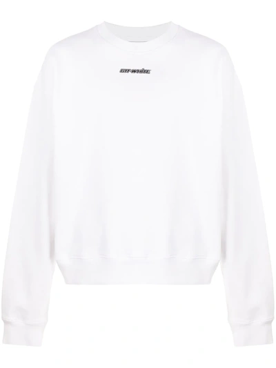 Off-white Marker Arrows Oversized Cotton Sweatshirt In White