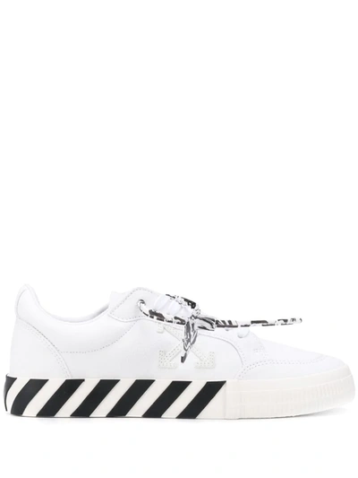 Off-white Low Vulcanized White Canvas Sneakers