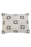 Pom Pom At Home Bowie Big Accent Pillow In Ivory/ Black