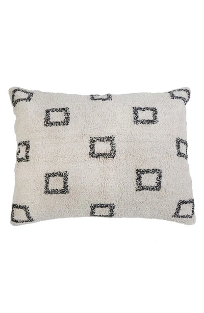 Pom Pom At Home Bowie Big Accent Pillow In Ivory/ Black