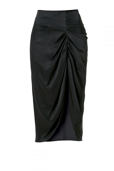 Aggi Katy Glossy Black Skirt