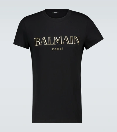 Balmain Paris Vintage T-shirt In Black