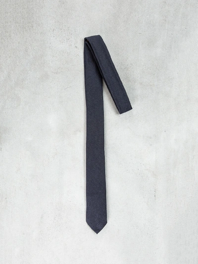 Thom Browne Classic Tie Mohair In Blue