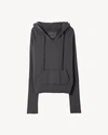 Nili Lotan Janie Hoodie In Gunmetal