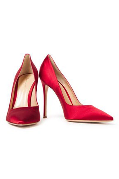 Gianvito Rossi Gianvito 105 Satin Pumps In Claret