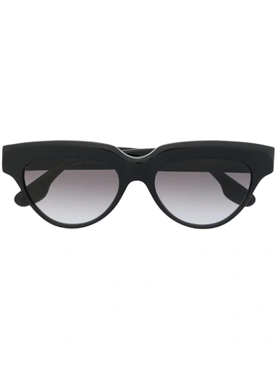 Victoria Beckham 53mm Gradient Cat Eye Sunglasses In Black