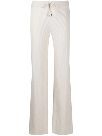 Malo Drawstring Track Trousers In Neutrals