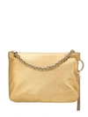 Jimmy Choo Callie Metallic Leather Bag In Gold