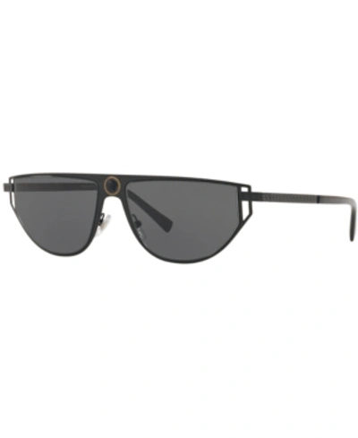 Versace Sunglasses, Ve2213 57 In Grey-black