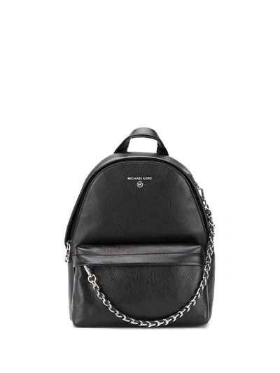 Michael Michael Kors Slater Quilted Leather Backpack In Black