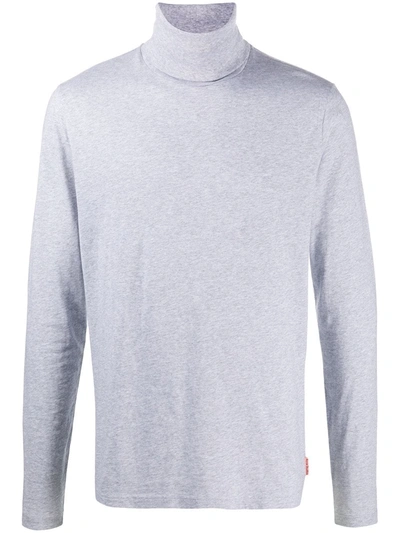 Acne Studios Roll-neck Long-sleeve T-shirt In Grey