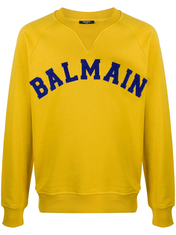 yellow balmain hoodie