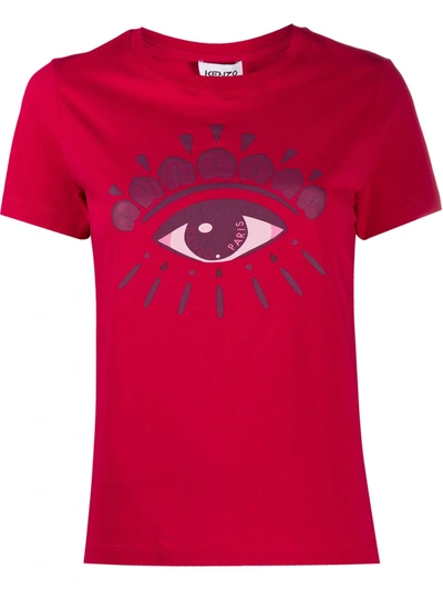 Kenzo Eye-print T-shirt In Pink
