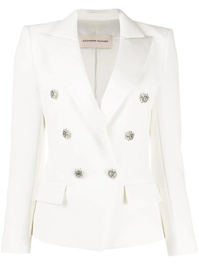 Alexandre Vauthier Tailored Double-breasted Blazer In White