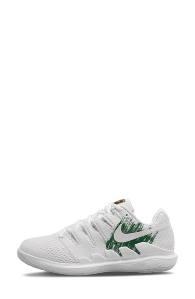 Nike Court Air Zoom Vapor X Womenâs Hard Court Tennis Shoe In White/clover/gorge Green/white