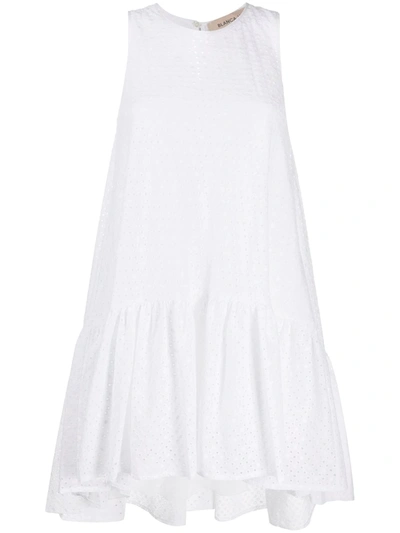 Blanca Vita Ambra Broderie Anglaise Cotton Dress In White