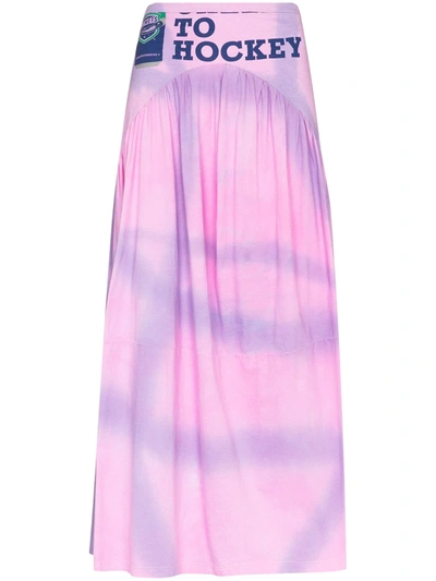 Collina Strada X Browns 50 Mariposa Tie-dye Maxi Skirt In Pink