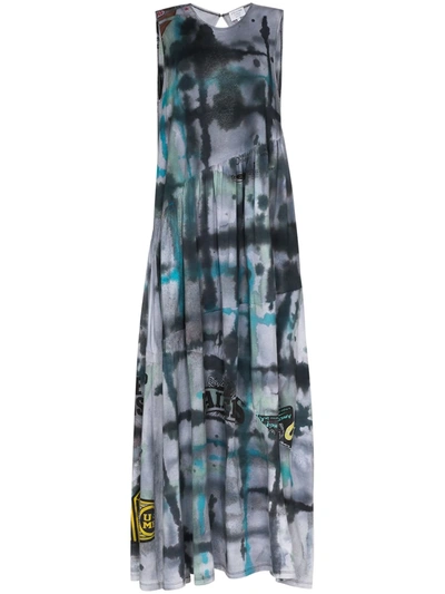 Collina Strada X Browns 50 Ritual Tie-dye Maxi Dress In Black