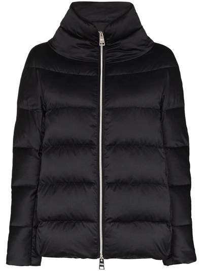 Herno Bon Bon Quilted Puffer Jacket In Black