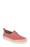 Toni Pons Bego Espadrille Sneaker In Red Canvas
