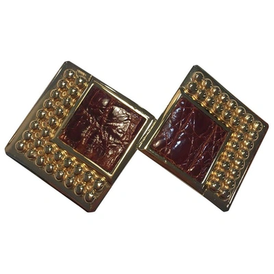Pre-owned Loewe Pin & Brooche In Gold