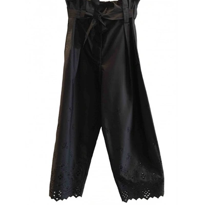 Pre-owned Alberta Ferretti Trousers In Black