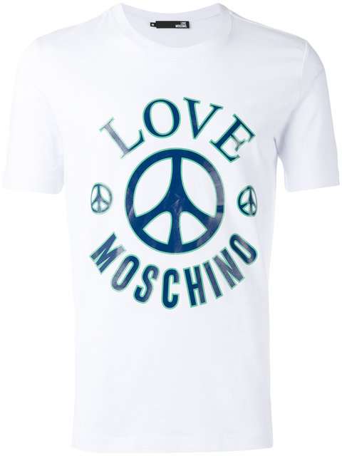 Love Moschino Logo Print T-shirt | ModeSens