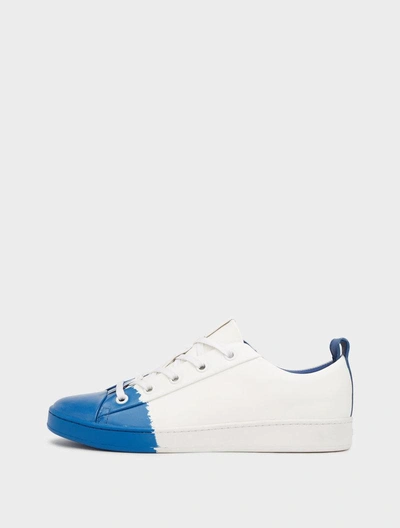 Dkny Brayden Luxe Classic Court Sneakers In White