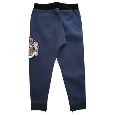 Pre-owned Lords & Fools Trousers In Navy