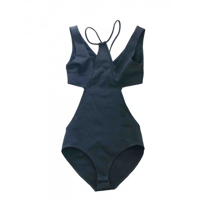 Pre-owned David Koma One-piece Swimsuit In Black