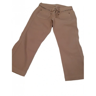 Pre-owned Burberry Short Trousers In Beige